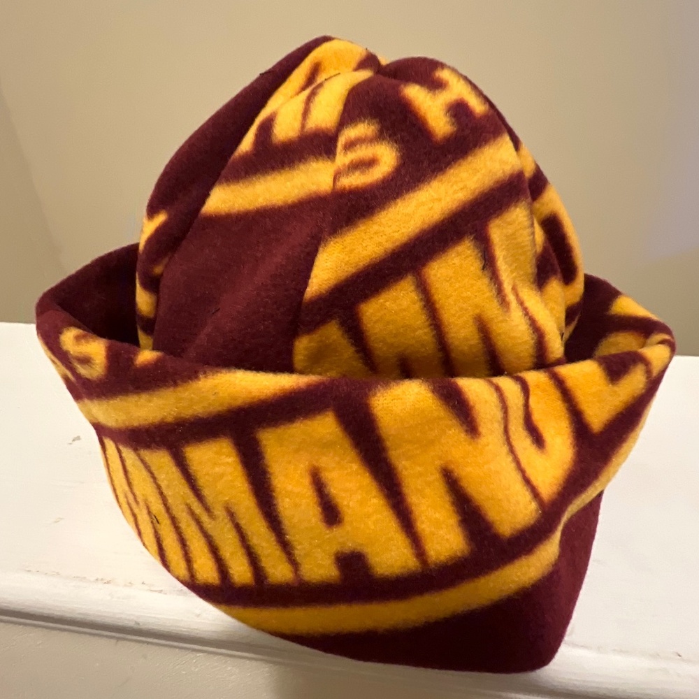 Commanders fleece hand sewn hat
